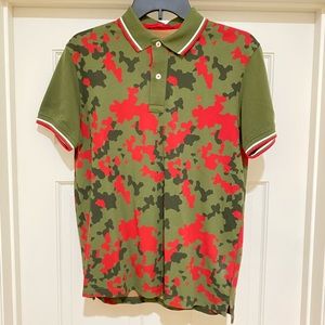 New Carolina Herrera Polo shirt. Green Camo. Size S.